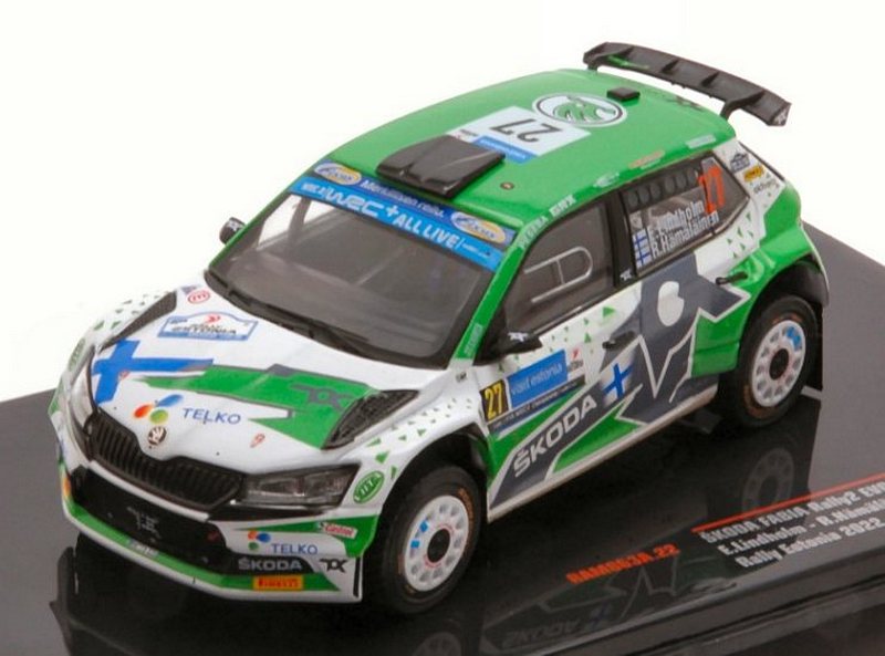 Skoda Fabia Rally2 Evo #27 Rally Estland 2022 Lindholm - Hamalainen by ixo-models