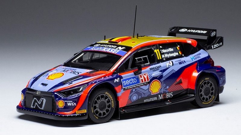 Hyundai I20 #11 Finland Rally 2022 Neuville - Wydaeghe by ixo-models