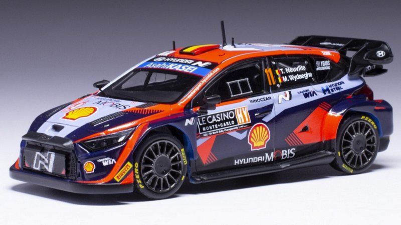 Hyundai I20N WRC #11 Rally Monte Carlo 2023 Neuville - Wydaeghe by ixo-models