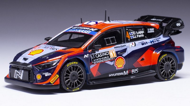 Hyundai I20N #4 WRC1 Rally Monte Carlo 2023 Lappi - Ferm by ixo-models