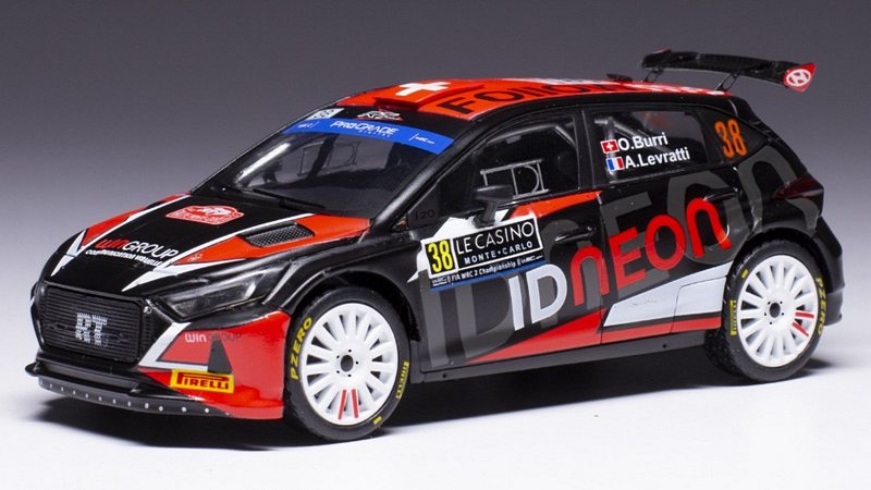 Hyundai I20N WRC2 #38 Rally Monte Carlo 2023 Burri - Levratti by ixo-models