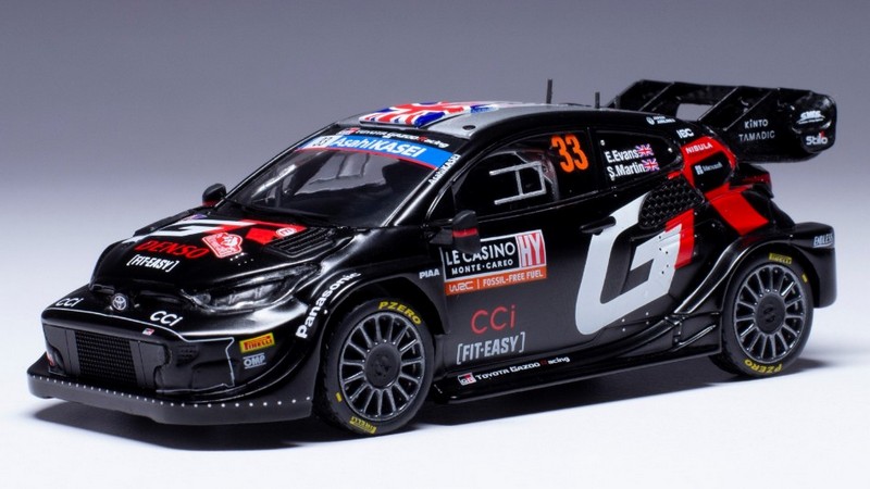 Toyota Yaris GR Hybrid #33 Rally Monte Carlo 2024 Evans - Martin by ixo-models