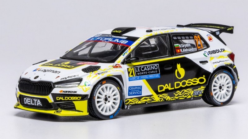 Skoda Fabia RS #21 Rally Monte Carlo 2025 Gryazin-Aleksandrov by ixo-models