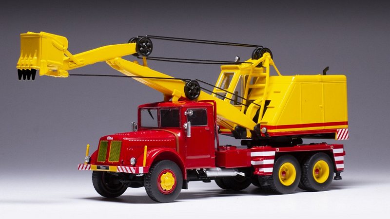 Tatra 111 D030A Excavator Truck 1958 (Red) by ixo-models