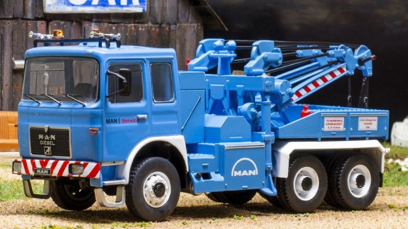 MAN F8 26.281 Road Service Truck 1982 (Bluegrey) by ixo-models