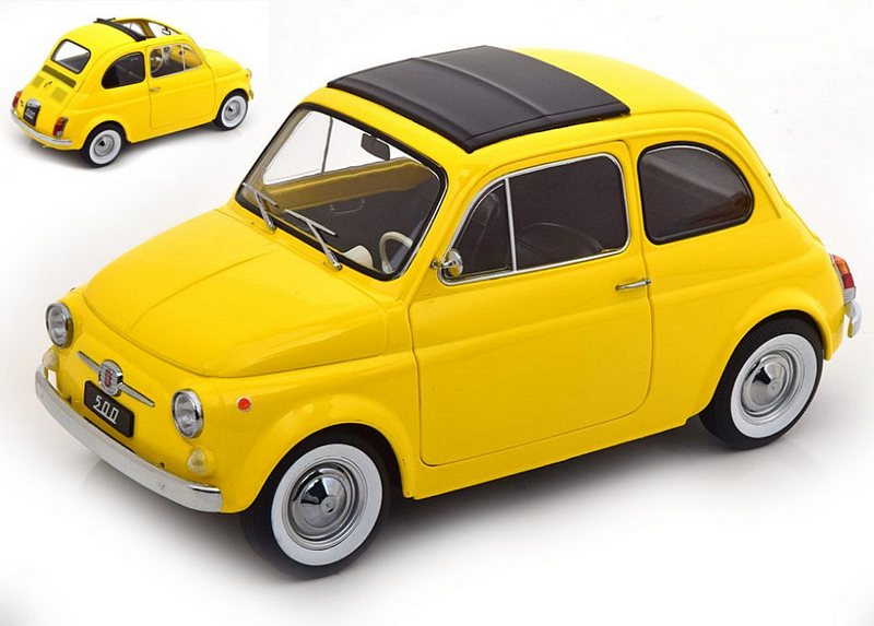 Fiat 500 1968 (Yellow) by kk-scale-models