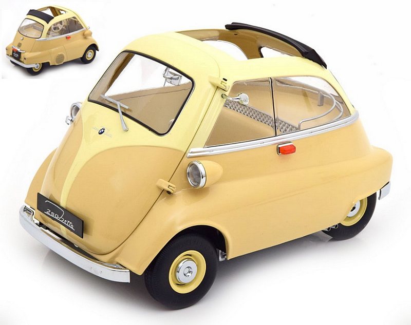 BMW 250 Isetta 1959 (Cream/Yellow) by kk-scale-models