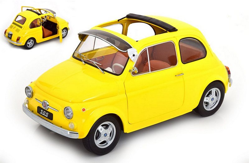 Fiat 500 F Custom 1968 (Yellow) by kk-scale-models