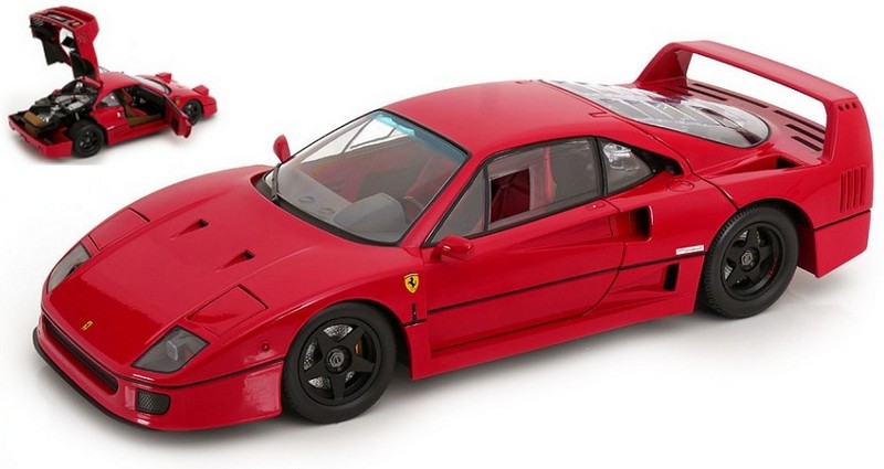 Ferrari F40 Lightweight 1990 (Red) by kk-scale-models