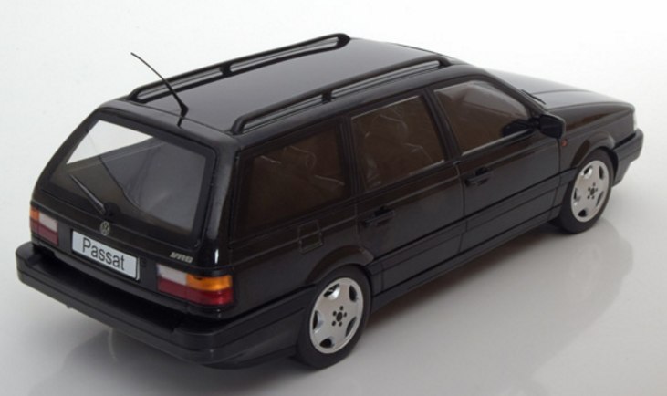 Volkswagen Passat B3 VR6 Variant 1988 (Black Metallic) - kk-scale-models