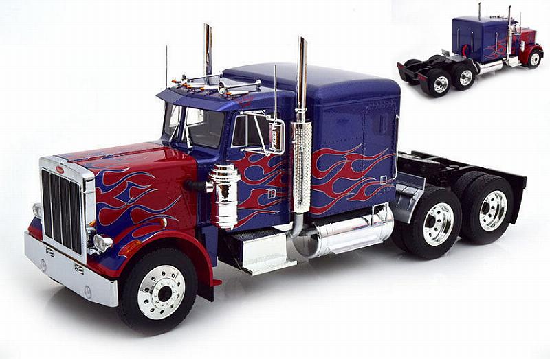 Peterbilt 359 Truck1967 (Blue Metallic/Red) by kk-scale-models
