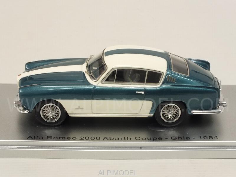 Alfa Romeo 2000 Abarth Coupe Ghia 1954 (Green Metallic/White) - kess