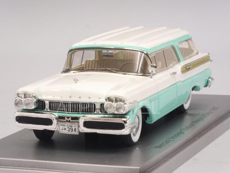 Mercury Voyager Station Wagon 4-Door 1957 /White/Light Blue) by kess