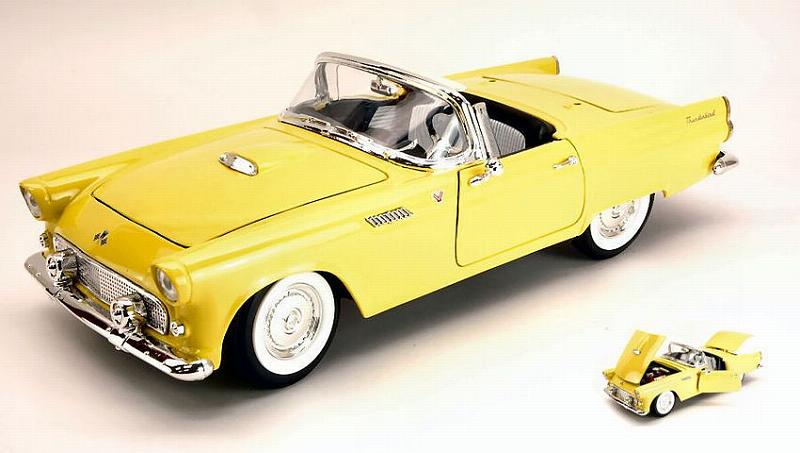 Ford Thunderbird Convertible Hard Top 1955 Yellow by lucky-die-cast
