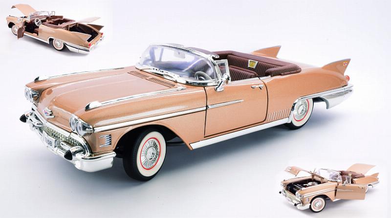 Cadillac Eldorado Biarritz 1958 Gold 1:18 by lucky-diecast
