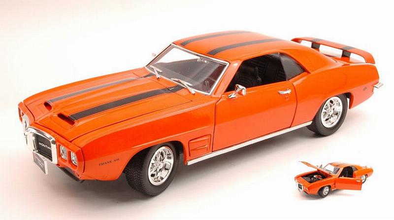 Pontiac Firebird Trans Am 1969 Orange 1:18 by lucky-diecast