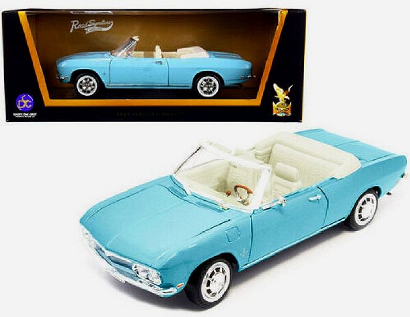 Chevrolet Corvair Monza Convertible 1969 (Light Blue) by lucky-die-cast