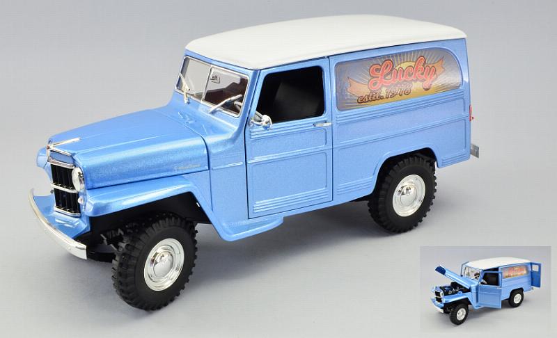 Willys Jeep Van Lucky 1978 (Light Blue) by lucky-die-cast