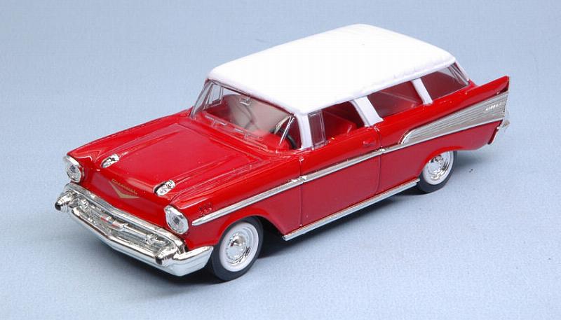 Chevrolet Nomad 1957 Red W/white Roof by lucky-die-cast