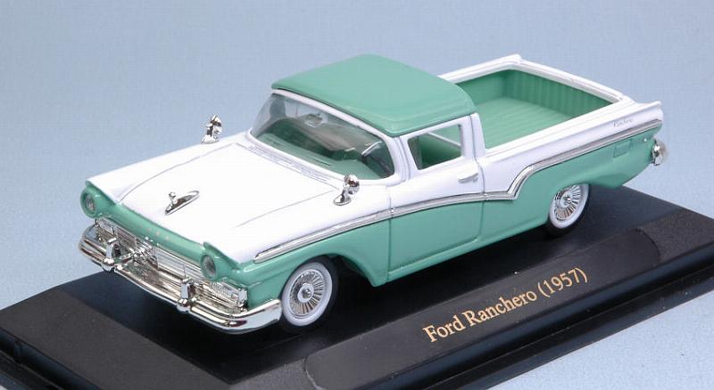 Ford Ranchero 1957 Light Green/white by lucky-die-cast