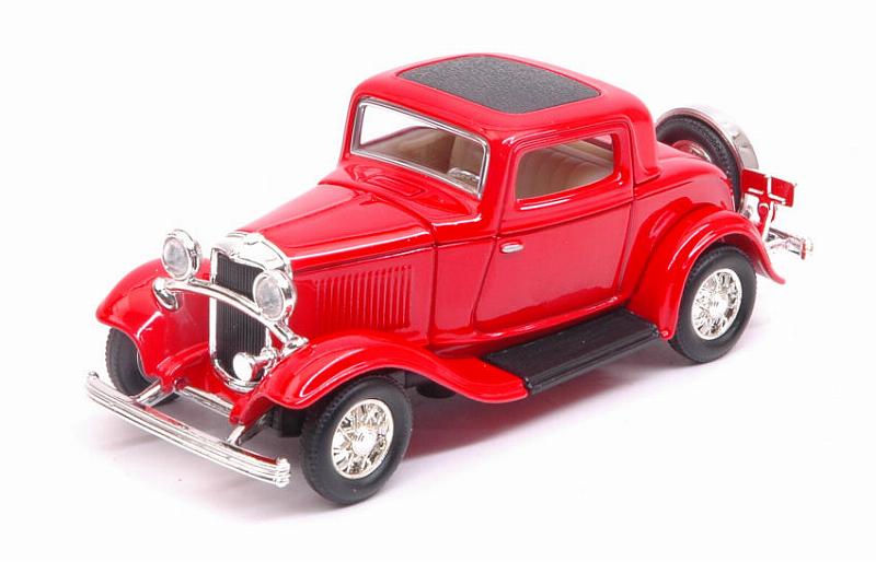 Ford 3-window Coupe  1932 Red by lucky-die-cast