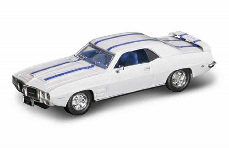 Pontiac Firebird Trans Am 1969 White W/blue Stripes by lucky-die-cast