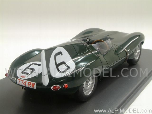 Jaguar D Type #6 Winner Le Mans 1955 Hawthorn - Bueb - le-mans-miniatures