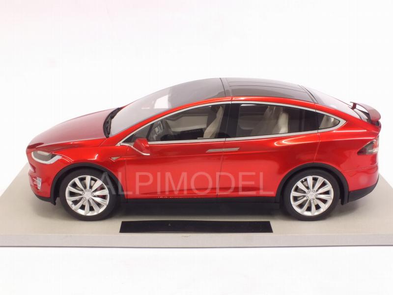 Tesla Model X  (Red Metallic) - ls-collectibles