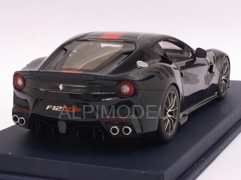 Ferrari F12 TDF (Blu Pozzi) with display case - looksmart
