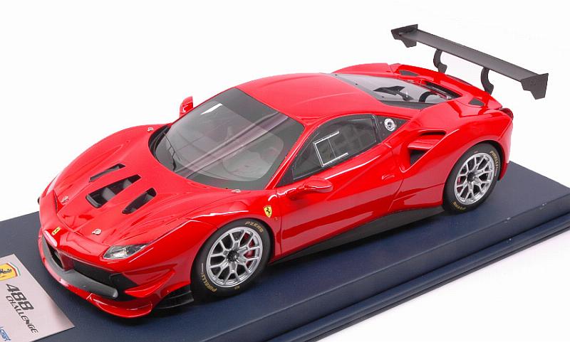 Ferrari 488 Challenge (Rosso Scuderia) with display case by looksmart
