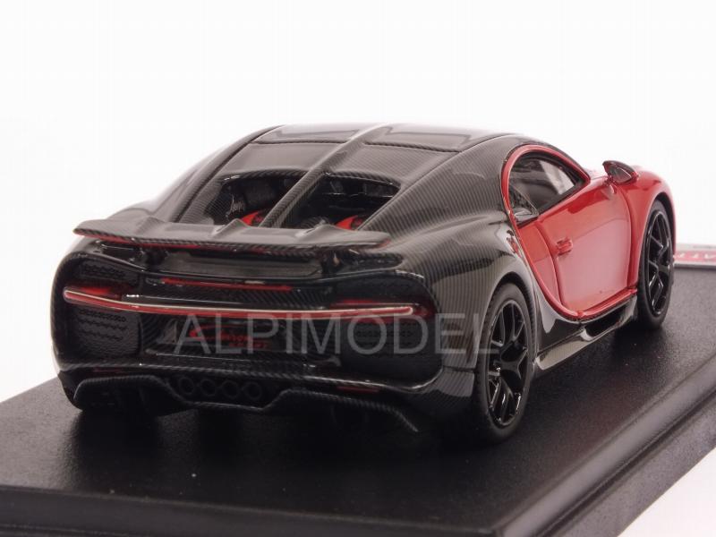 Bugatti Chiron Sport with open wing (Grey Carbon/italian Red) - looksmart