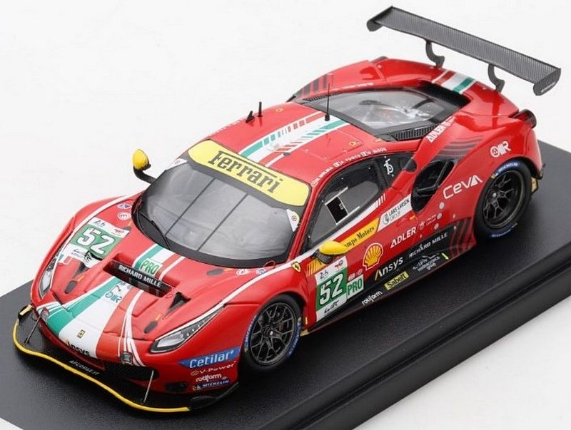 Ferrari 488 GTE Evo AF Corse #52 Le Mans 2022 Molina - Fuoco - Rigon by looksmart