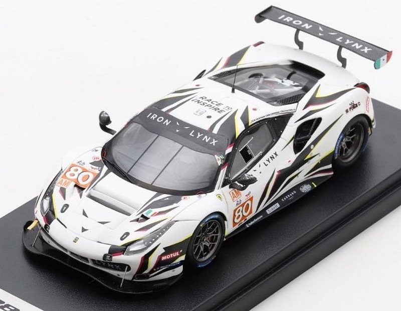 Ferrari 488 GTE Evo Iron Lynx #80 Le Mans 2022 Cresoni - Fisichella - Heistand by looksmart