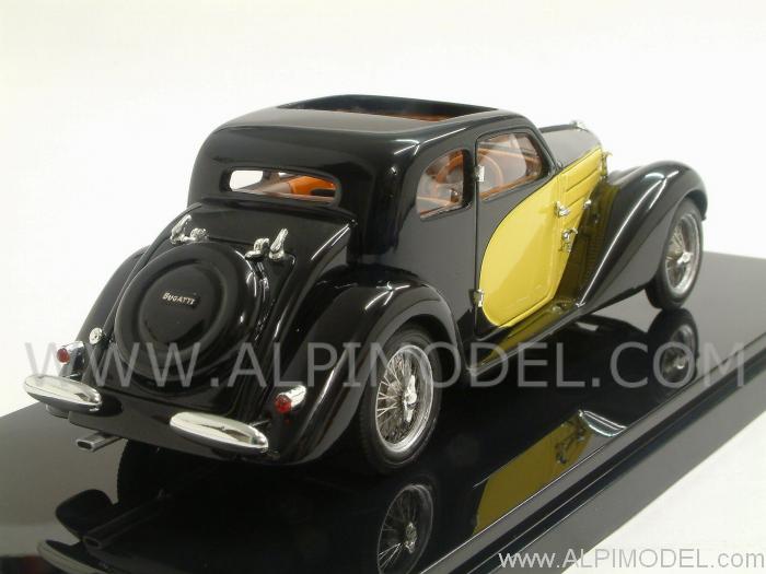 Bugatti 57 Ventoux 1938 (Black/Yellow) - luxcar