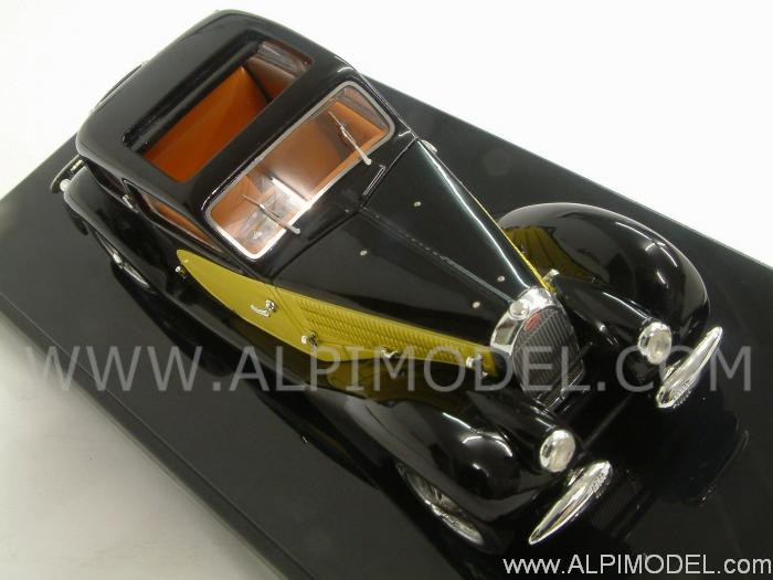Bugatti 57 Ventoux 1938 (Black/Yellow) - luxcar