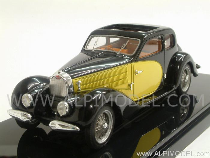 Bugatti 57 Ventoux 1938 (Black/Yellow) by luxcar