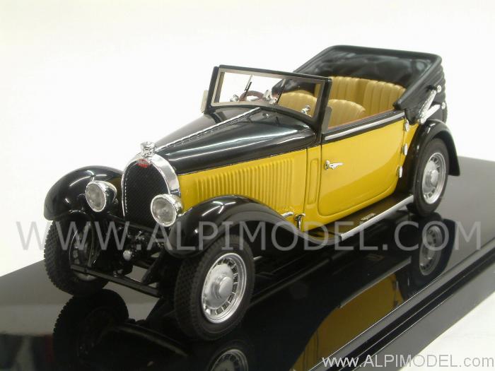 Bugatti 49 Cabriolet 1934 open (Black/Yellow) by luxcar