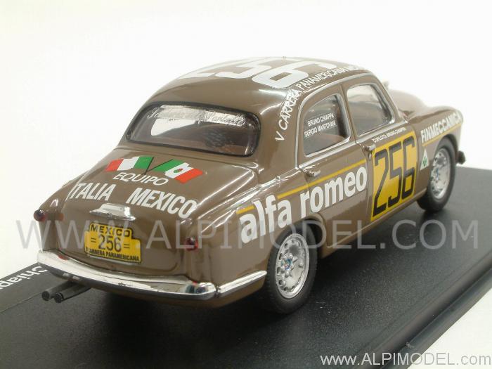 Alfa Romeo 1900 TI  #256 Carrera Mexico 1954 Mantovani - Chiappa - m4