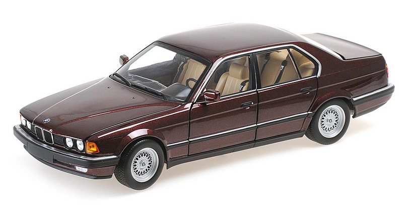 bmw 730i E32 Red 1986 by minichamps
