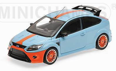 Ford Focus RS Le Mans Edition Blue 1968 (Ford GT40 Tribute) by minichamps