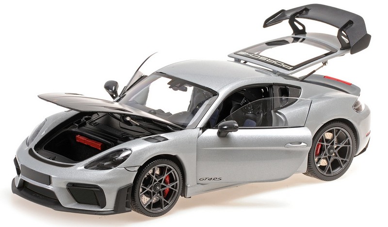 Porsche Cayman GT4 RS Weissach Package 2024 (Silver) by minichamps