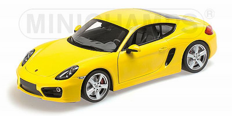 Porsche Cayman 2012 Yellow 1/18 by minichamps