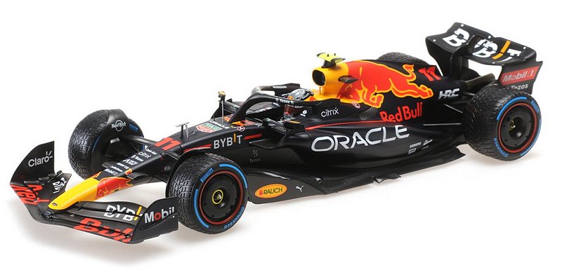 Red Bull RB18 #11 GP Monaco 2022 Sergio Perez (rain tyres) by minichamps
