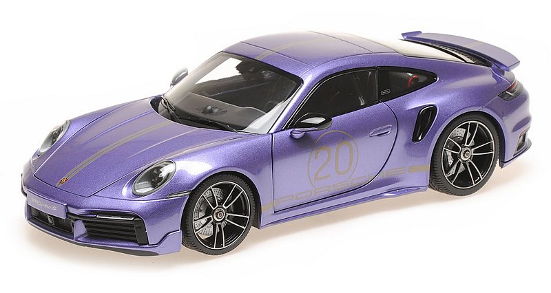 Porsche 911 (992) Turbo S Coupe Sport Design 2021 (Purple) by minichamps