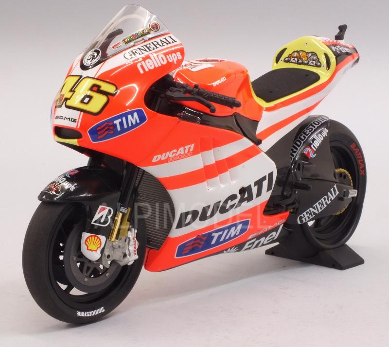 Minichamps 122 112046 Ducati Desmosedici GP11.2 Modelo Bicicleta Rossi MotoGP 11 1:12 