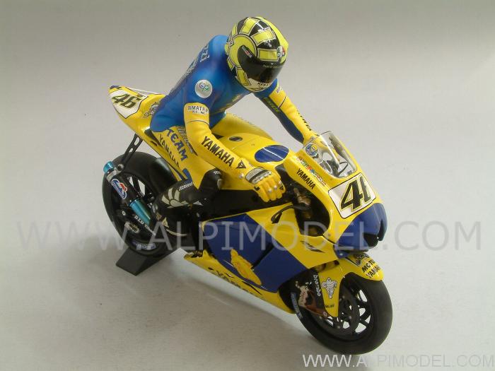 Yamaha YZR-M1 Winner Sachsenring Germany 2006 Dirty Version +FIGURE VALENTINO ROSSI LIM.ED.672 pcs. - minichamps