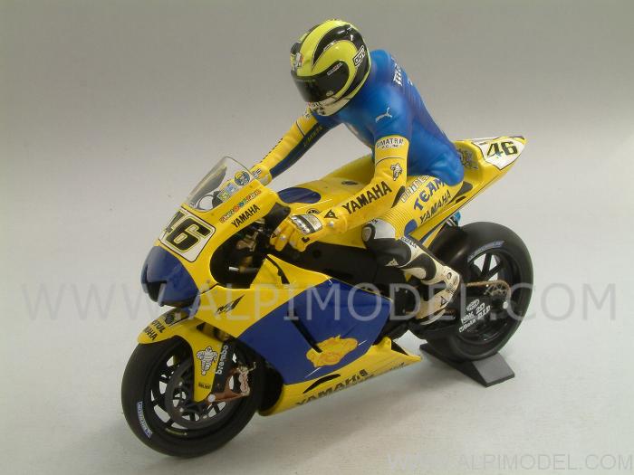 Yamaha YZR-M1 Winner Sachsenring Germany 2006 Dirty Version +FIGURE VALENTINO ROSSI LIM.ED.672 pcs. - minichamps