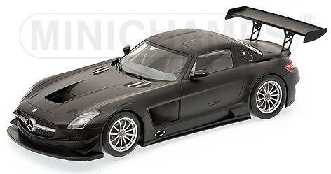 Mercedes SLS AMG GT3 Street Matt Black by minichamps