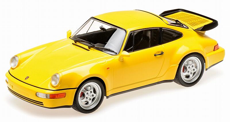 Porsche 911 Turbo (964) 1990 (Yellow) by minichamps