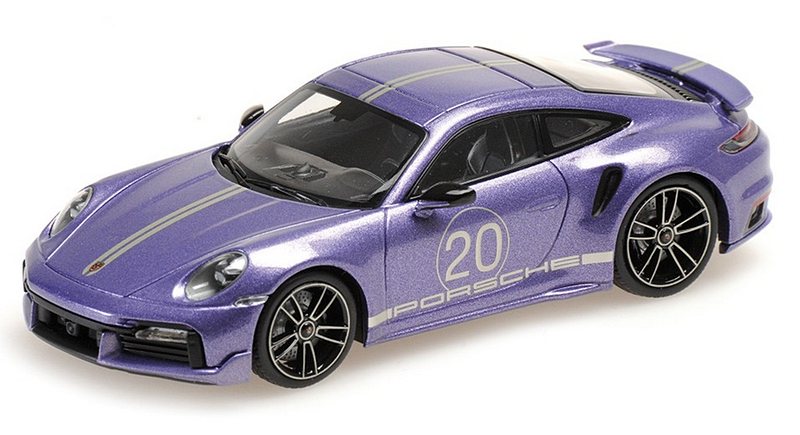 Porsche 911 Turbo S Coupe (992) Sport Design 2021 (Purple) by minichamps